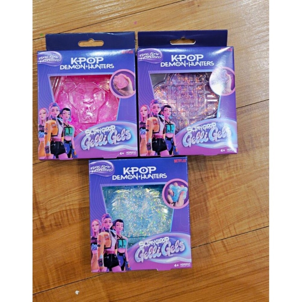 NIB Set Of 3 Gelli Gels KPop Demon Hunters Slow Flow Stretchy